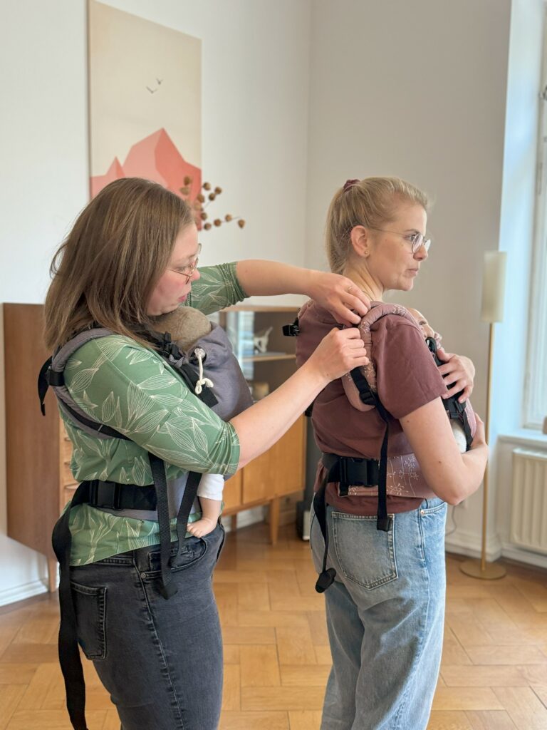 Tragesprechstunde Tragehilfe einstellen